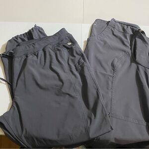 INFINITY Scrub Set Dark Gray 4X Top and Pants #2029